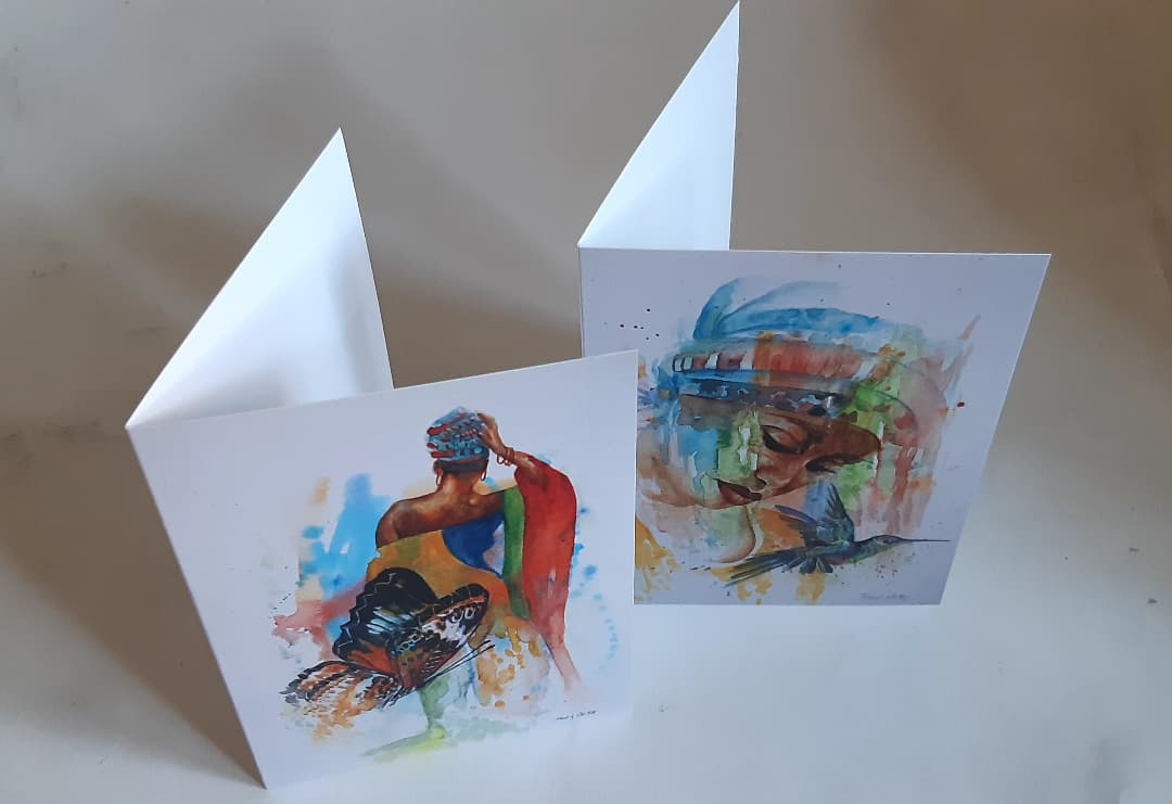 Art made into greetings cards by Tony Nero Art