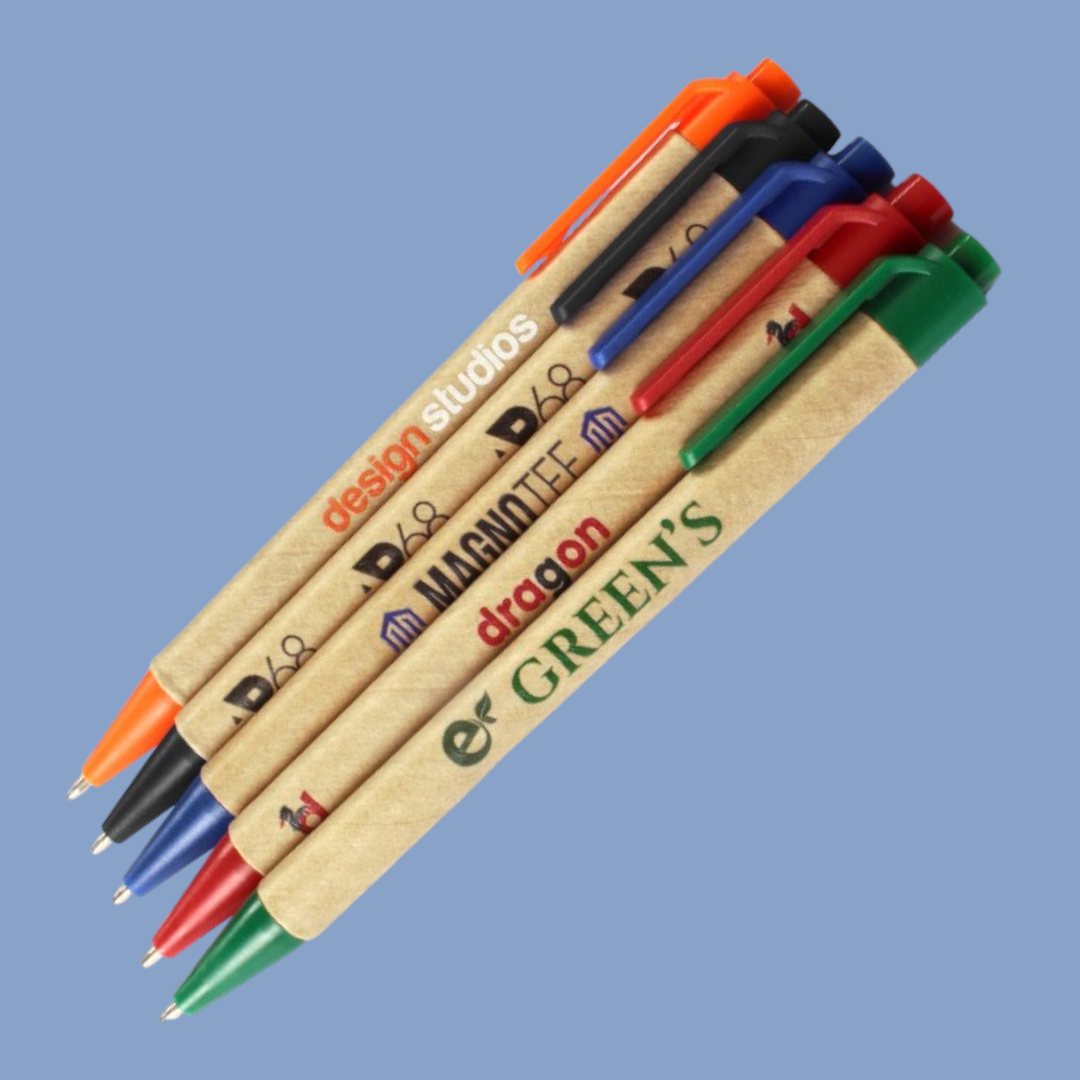 Recycled Paper Ballpens Budget Full Colour Printed