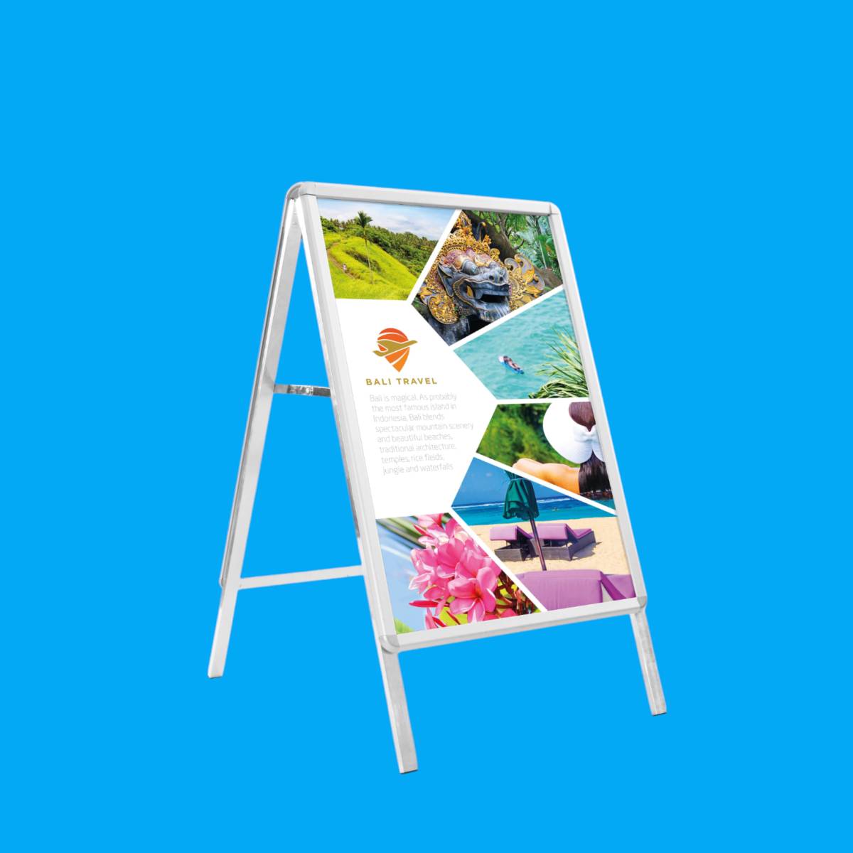 A-frames are a great addition to your marketing products drawing customers inside and advertising to passersby A-frames are a great addition to your marketing products drawing customers inside and advertising to passersby