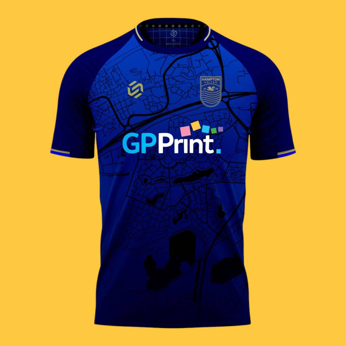 Our sponsorship shirt design for Hampton United